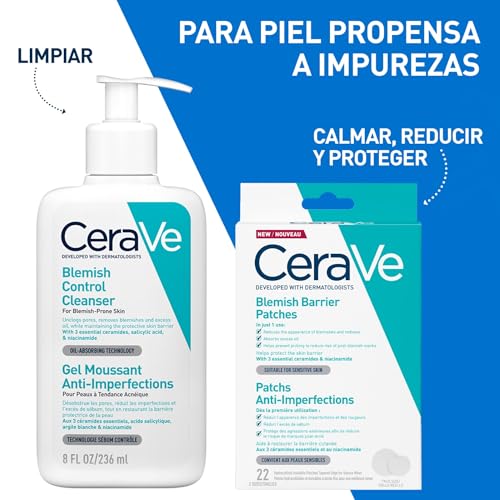 Variante de CeraVe parches para granos transparentes con niacinamida 22 uds