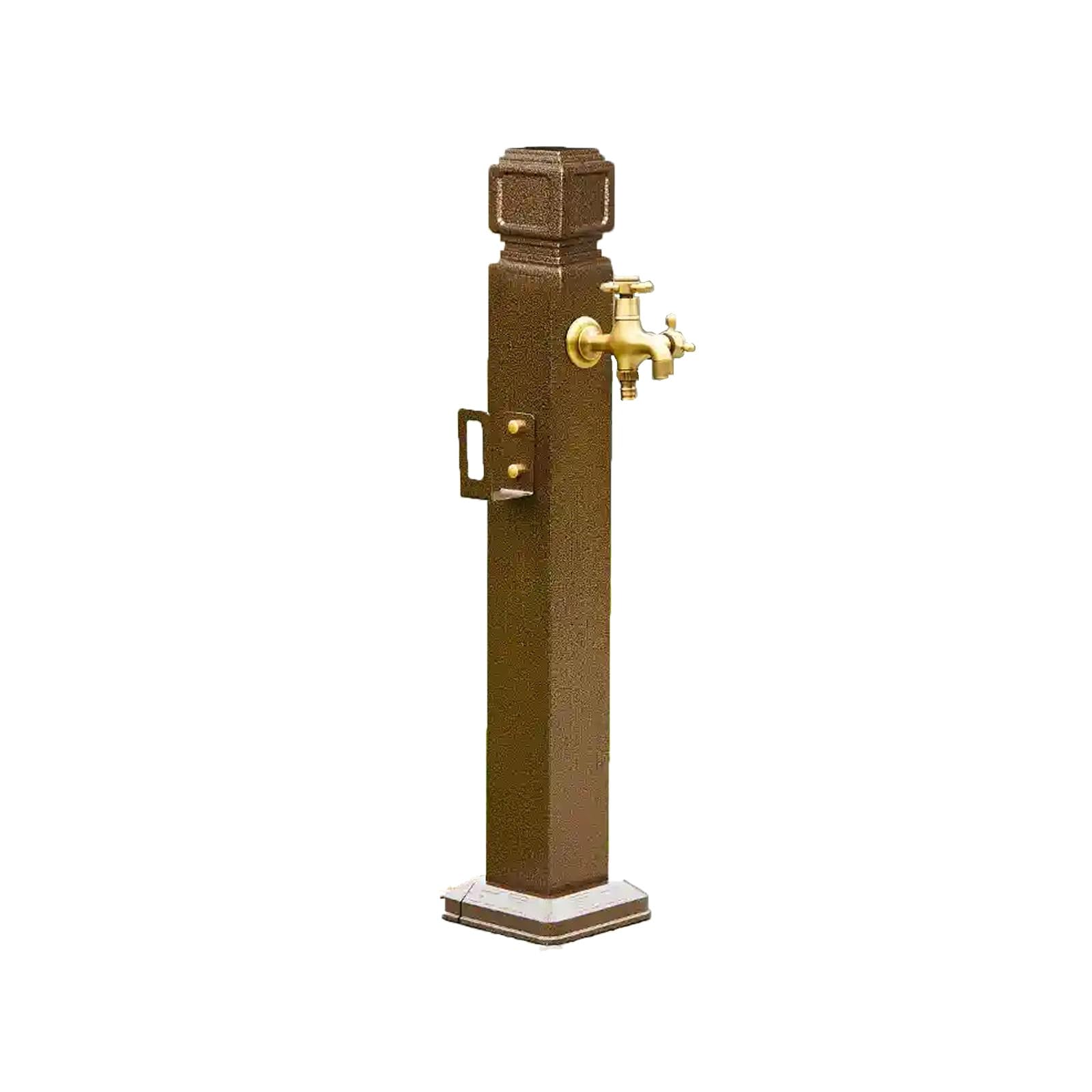 WOTZOV Outdoor Water Column With Double Faucet, 37.4In Vertical Garden Irrigation Hydrant, Freeze Proof Courtyard Column, Garden Faucet For Efficient Watering，60cm/23.6in F