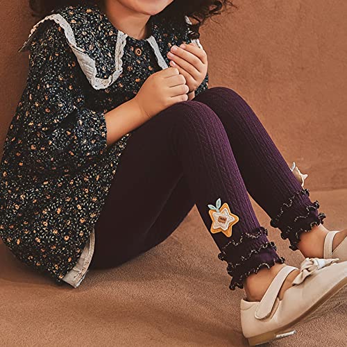 Baby Toddler Knitted Leggings Girls Stretchy Ruffle Cute Rabbit Warm Thermal Fall Winter Linen Pantyhose2