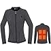 Ogrzewana bielizna termiczna, ogrzewanie ogrzewanie USB Elektryczne inteligentne stała temperatura ogrzewanie koszula dla zimowych mężczyzn kobiet,Gray,L