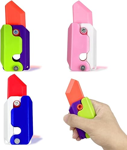 Paquete de 3 juguetes sensoriales para ansiedad con impresión 3D para niños, niñas, adultos, calcetines de Navidad, regalos para aliviar el estrés