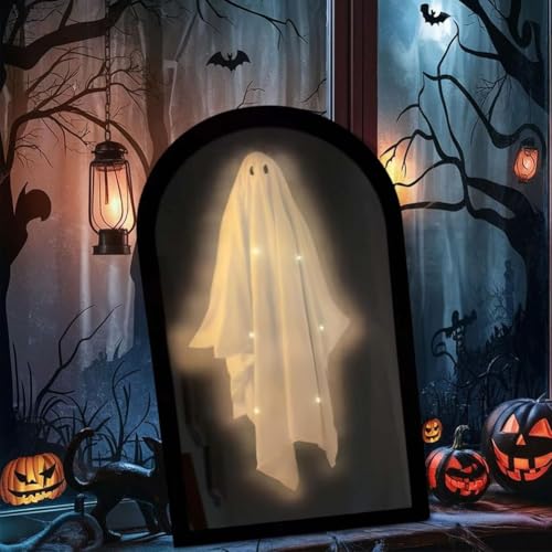 Kipisisne 2025 Halloween Hologram Ghost Mirror,Spooky Scary Haunted Bedroom Mirror