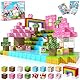 Annexfun Magnetische Bausteine 100 Stück - Baue Dein Magisches Einhorn mit Prinzessin & Schloss! Fantasievolle Magnetische Bauwelt Spielzeug ab 4 Jahren für Mädchen 4-8 Jahre