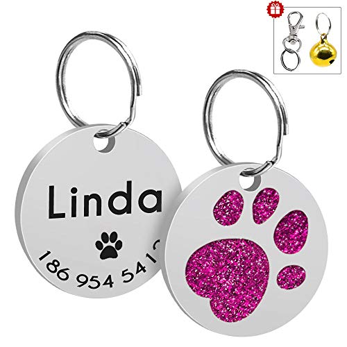 Incisione diamantata di alta qualità - non tagliata al laser Ideale per gatti, gattini, cuccioli e cani. Il peso ridotto e i bordi arrotondati garantiscono una vestibilità comoda e non limitano il tuo amico a quattro zampe.