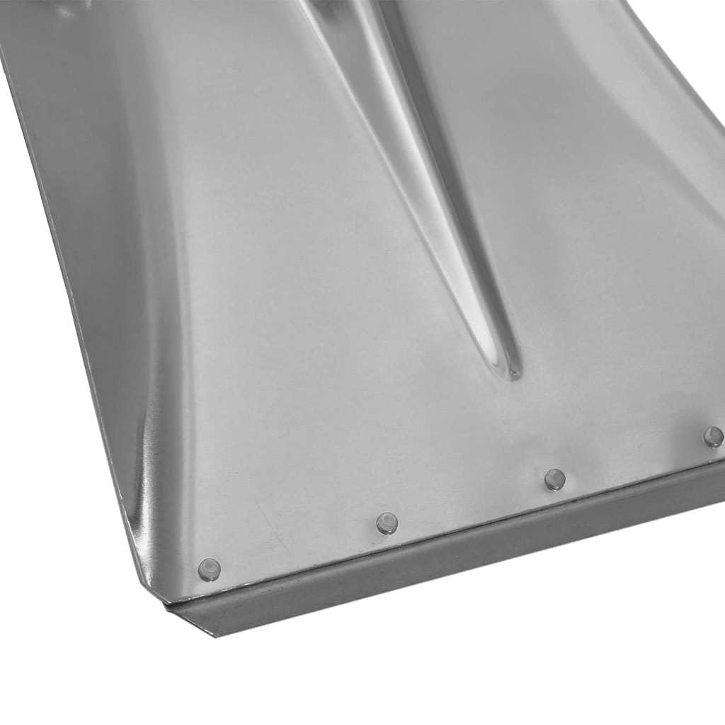 Głowica łopaty 4 sztuki srebrna 45 x 38 cm Aluminium | Odporny na działanie warunków atmosferycznych, antykorozyjny, łatwy w pielęgnacji, do ogrodu, śniegu, piasku