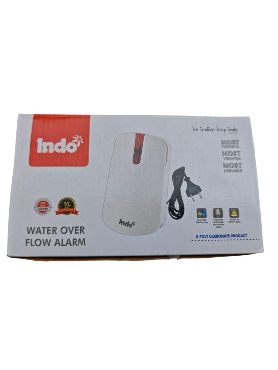 Indo Water Tank Overflow Alarm Bell Loud Sweet Human Voice 1Year Warranty (B0D5WGJ76Z) Amazon Price History, Amazon Price Tracker