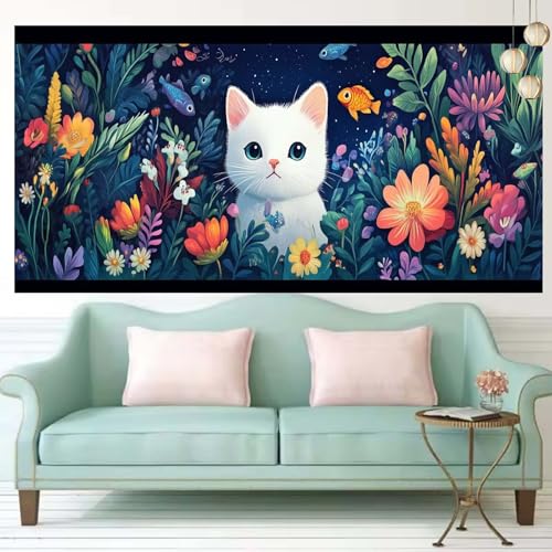 Kit Complet Diamond Point de Croix 60x150cm Idée Cadeau Loisirs Créatifs DIY