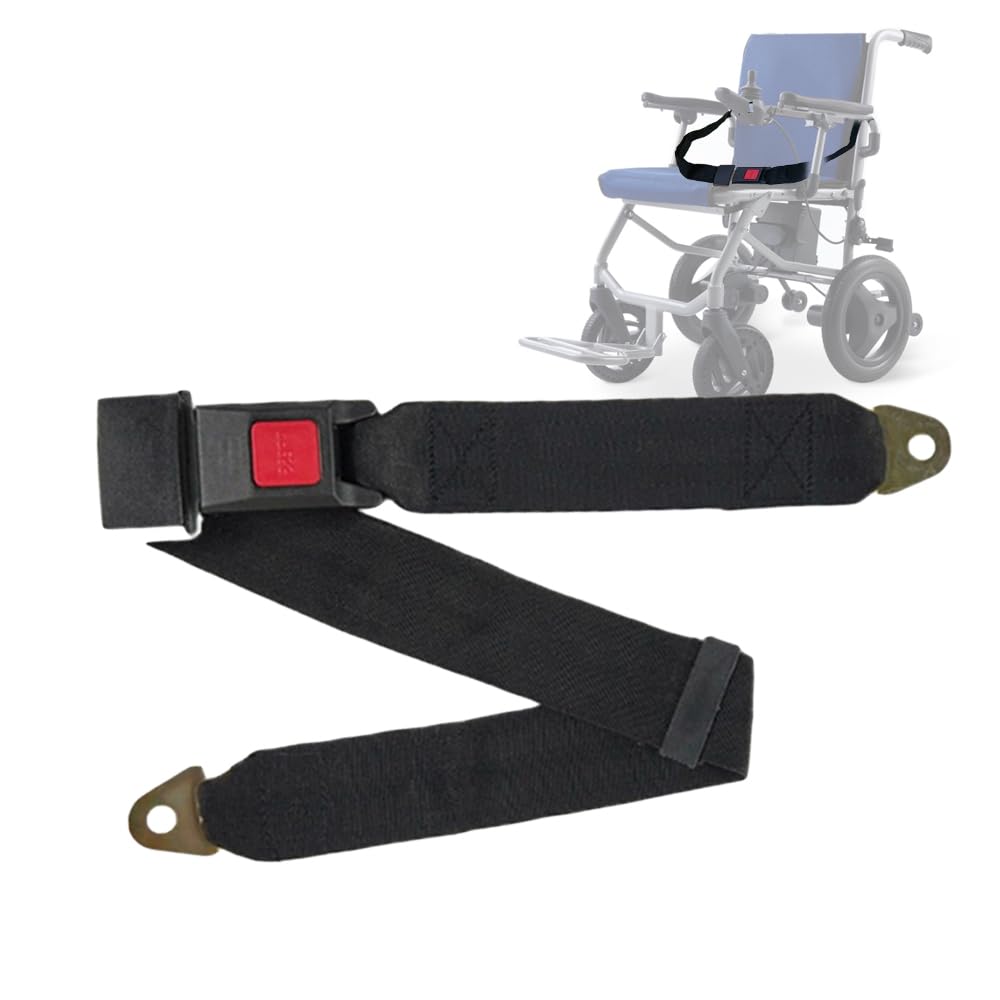 Cinturón de seguridad para silla de ruedas para ancianos, scooters eléctricos anticaídas, correa de repuesto para pacientes discapacitados, liberación rápida ajustable