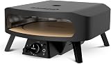 Cozze® 17" Rotate Gas Pizza Oven Black Edition - Rotating Cordierite Stone Ø43cm, 8kW, Door Included, 30mbar - 4