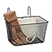Produktbild Relaxdays Fahrradkorb für Vorne, zum Einhängen, Kinder & Erwachsene, abnehmbar, Lenkerkorb Metall, 21x24,5x21cm, schwarz