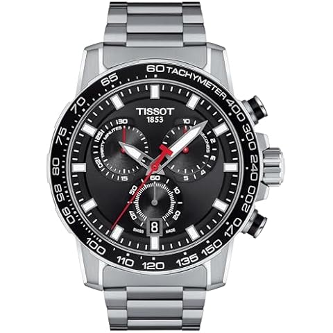 Tissot mens Supersport Chrono Stainless Steel Casual Watch Grey T1256171105100 Cover