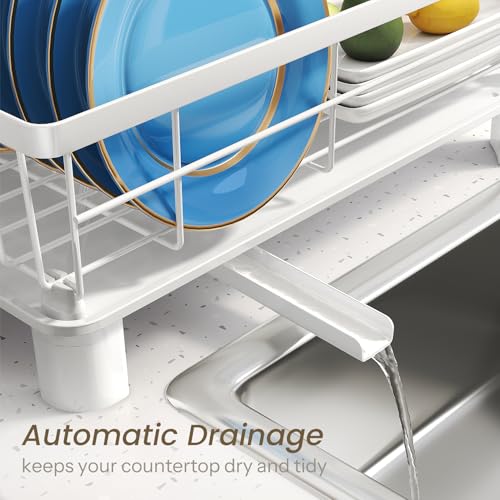 image for SNTD Dish Drying Rack - Small Dish Rack for Kitchen Counter, Stainless