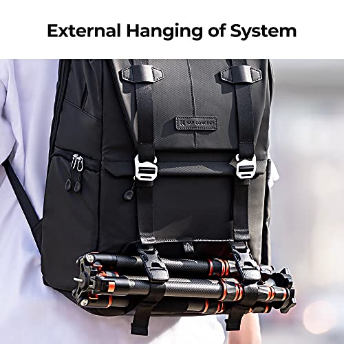 K&F CONCEPT Camera Backpack, Camera Bags for Photographers Large Capacity Camera Case with Raincover,15-15.6 Inch Laptop Compartment Compatible for Canon/Nikon/Sony/DJI Mavic Drone(Backpack 20L) by K&F CONCEPT - Image 7