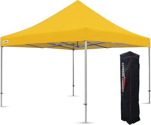 Miniatura 45 de Extreme Canopy Tienda de campaña desplegable instantánea de aluminio resistente comercial (negro, 13 pies x 26 pies) Negro -,Rojo