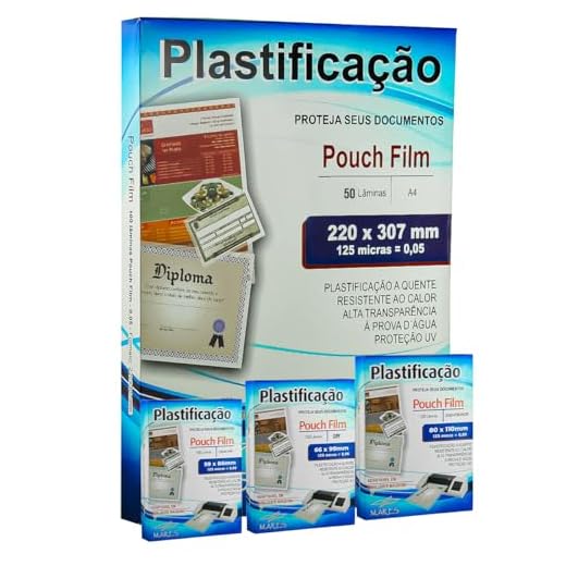 Kit Polaseal 350 unidades Plástico para Plastificação 0,05