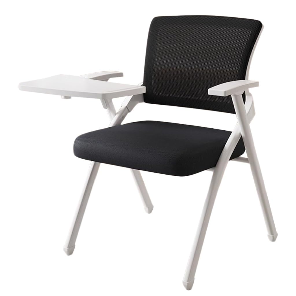 Chaise empilable en maille respirante avec tablette écriture pour salle de cours
