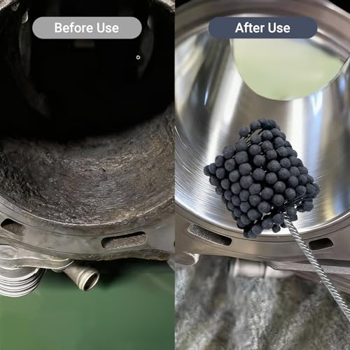 Image of Cylinder Hone, 240 Grit Silicon Carbide, 3 3 /4 inch (95mm) Diameter Ball Hone | for Hole Diameters 3 1 /2 inch - 3 3 /4 inch, Cylinder Engine Sanding Brush for Mild Steel, Stainless Steel, and Cast Iron
