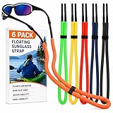 Floating Sunglasses Straps 6 Pack – Adjustable Buoyant Eyewear Retainer with...