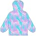 OlyPegic Girls Rain Jacket Waterproof Hooded Fleece Lined Lightweight Windbreaker Kids Outdoor Jackets Windproof Raincoats for Toddler Mermaid 4-9T