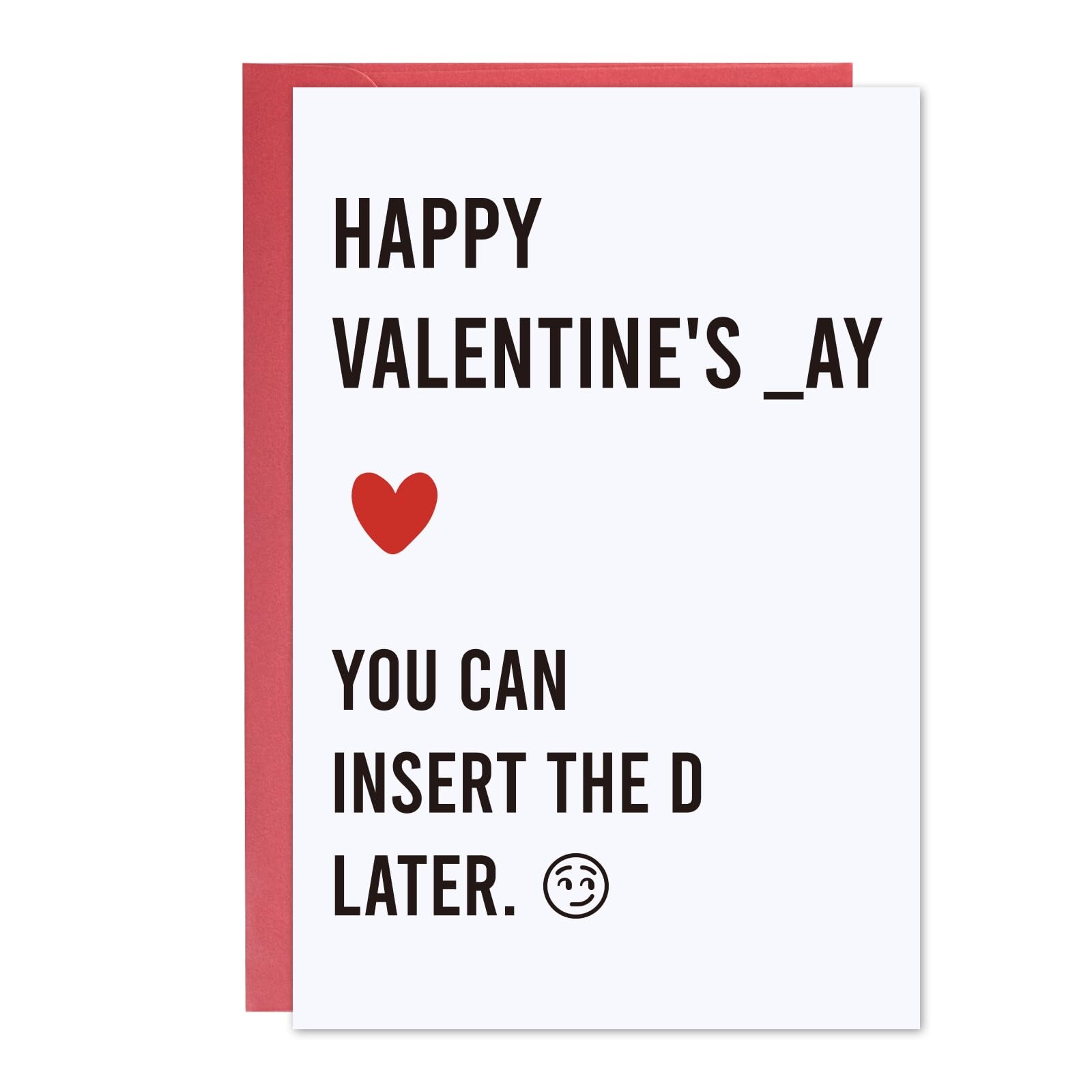 Ithmahco Funny Valentines Day Card for Him, Dirty Valentine's Card
