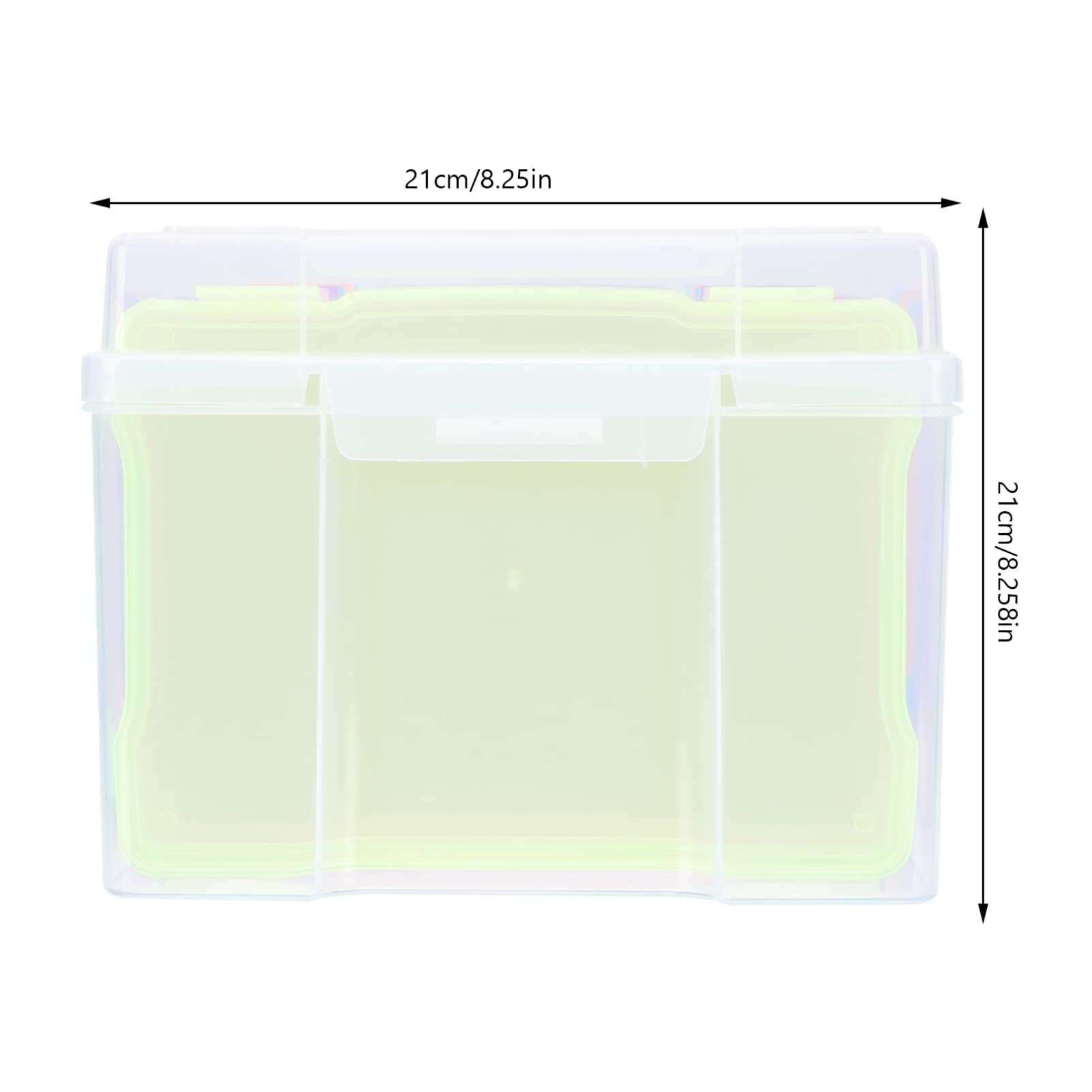 balacoo 5x7 Photo Storage Cases Card Organizer Box Round Corners Easy Access for Small Items