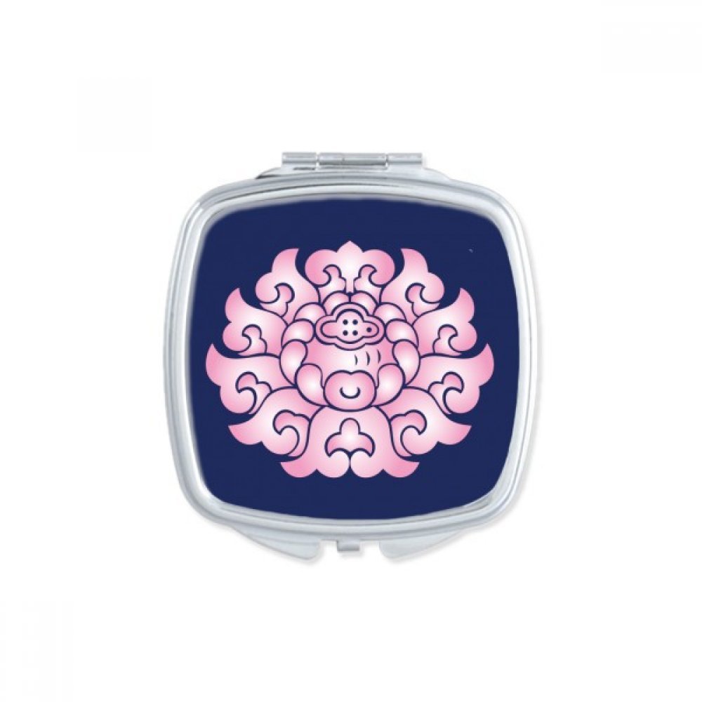 Miroir de maquillage fleur de lotus mignon cadeau rose pour femme et jeune fille