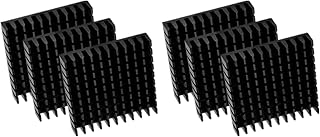 6PCS Aluminum HeatSinks 40 * 40 * 8MMmm Heat Sink Cooler for Mos Cooling IC GPU Cooler Electronic Parts DIY
