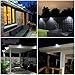 Miyole 6 Pack Solar Powered Gutter Lights Waterproof Outdoor Dusk to Dawn 3 LED Deck Fence Wall Stair Step and Yard Cool White LED Eaves Garden Landscape Pathway