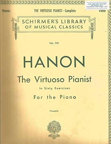HANON THE VIRTUOSO PIANIST IN 60 EXERCISES FOR ... B003QUJ4K8 Book Cover