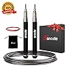 SNODE T18 Self-Locking Jump Rope, High Speed Skipping Rope, Lightweight Speed Rope with 2 Speed Rope Cables for Fitness Sports Training Workout
