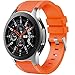 Dirrelo Strap Compatible with Samsung Galaxy Watch 3 45mm/Galaxy Watch 46mm/Huawei GT 2 46mm, 22mm Soft Silicone Sport Wrist Bands Replacement for Samsung Gear S3 Frontier for Men Women, Orange