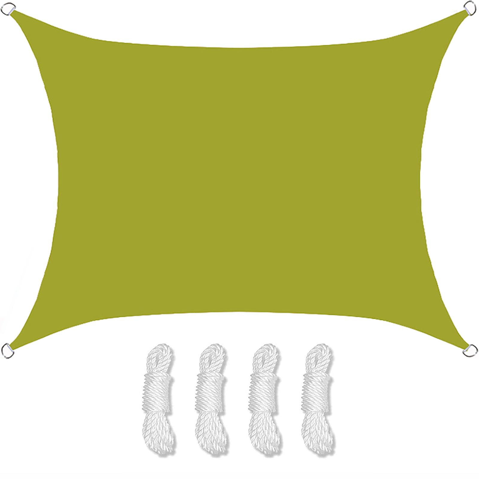 Voile d'ombrage vert jaunâtre pour aménager un jardin ou un balcon
