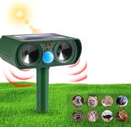 Cablelera Repulsif Chat Exterieur, Répulsif Chat Ultrason, Repulsif Chat Solaire, Étanche...