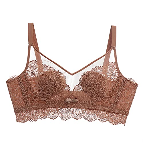 Soutien-gorge sans fil en dentelle anti-irritation col V 80C