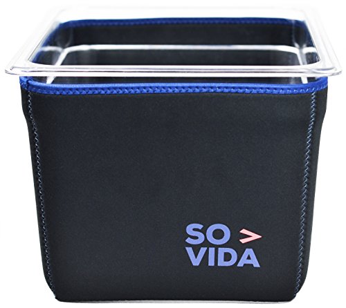 So-Vida Sous Vide Container Sleeve Compatible For The Lipavi Cl10 / Everie Evc-12 Quart/Wyzerpro - Protects Your Work Surfaces And Saves You Electricity From Increased Insulation #TOP4