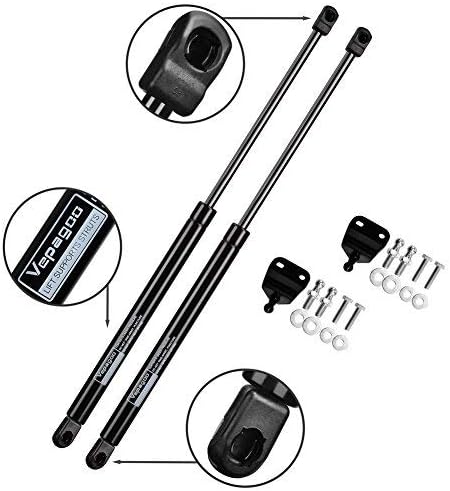 2003-2008 Nissan 350Z Trunk Gas Shocks - Rear Hatch Lift Supports - Includes Brackets (Pair / 2pc)