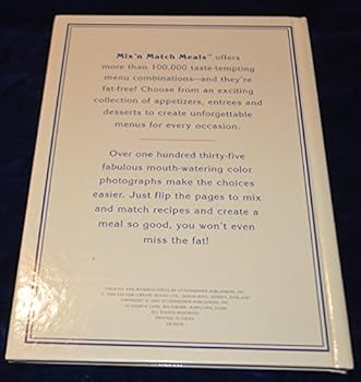 Hardcover Fat Free Mix n Match Meals Book