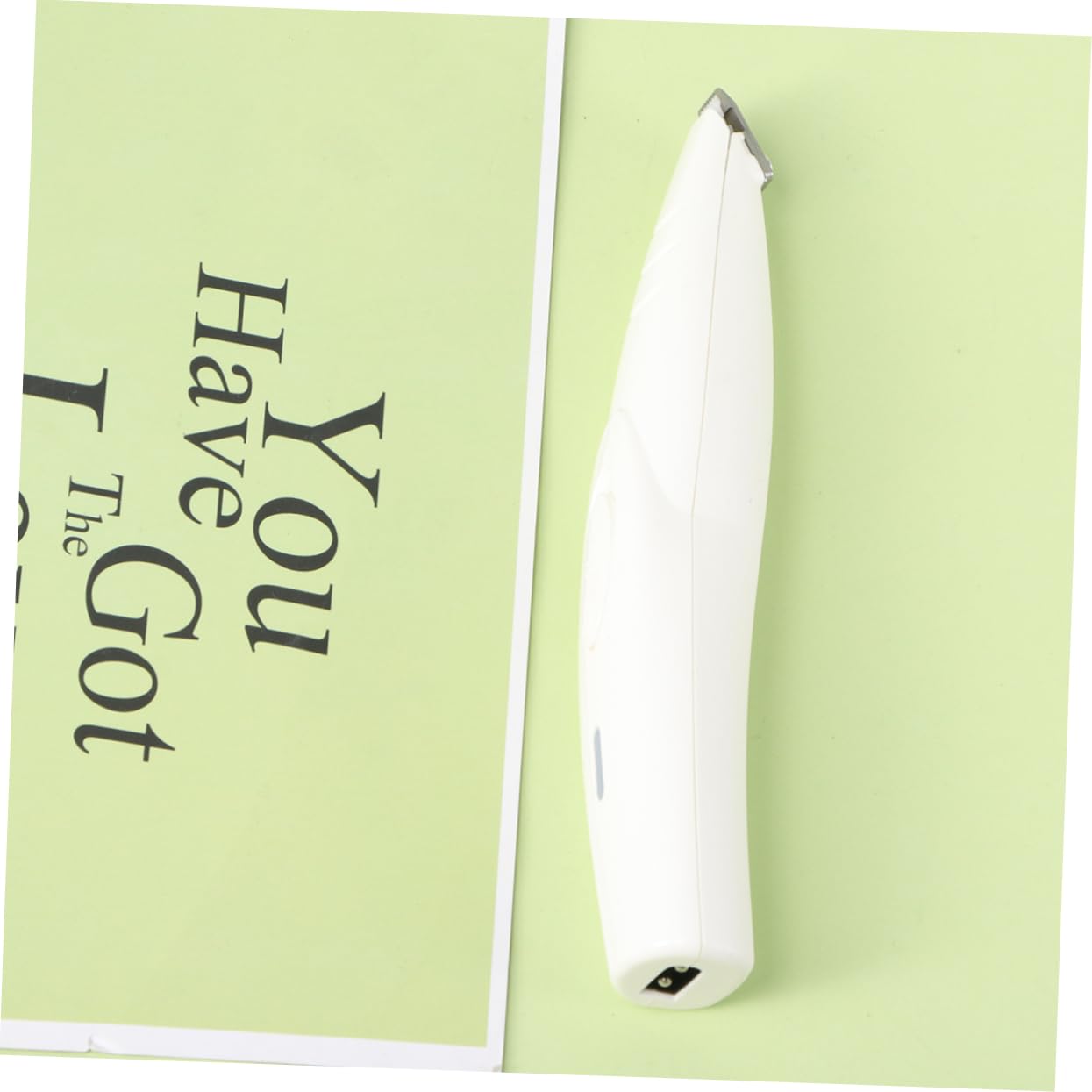 POPETPOP USB Rechargeable Electrical Hair Clipper for Dogs and Cats Mini Trimmer for Paw Face and Ear Grooming Convenient USB Charging Head for Smooth Shaving