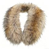 Modelshow Donna Artificiale Pelliccia Ecologica Collare smontabile Fazzoletto da Collo Sta...