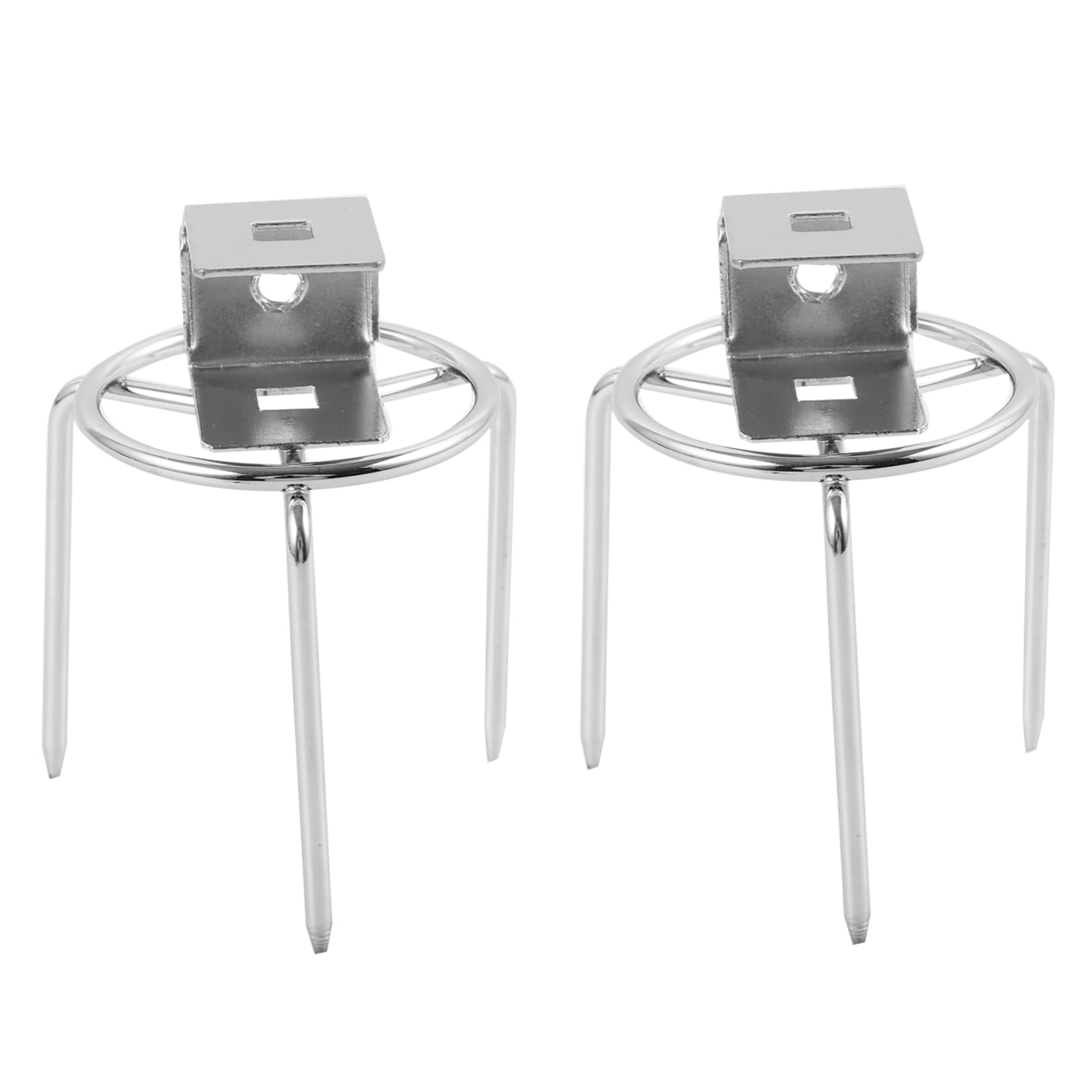 ibasenice 2 Series Tenedor De Inoxidable Para Asar Carne Y Barbacoa Herramientas De Resistente Para Aire 2 Piezas*2