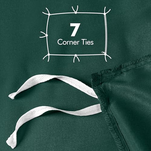 Utopia Bedding Duvet Cover King Size - 3 Piece with Zipper Closure - 1 Comforter Cover 104X90 Inches & 2 Pillow Shams 20X36 Inches (Emerald) Comforter Not Included