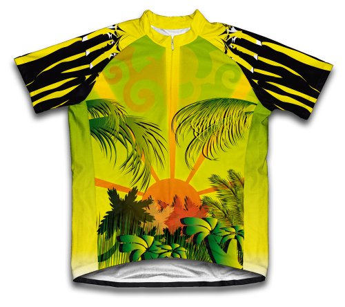 ScudoPro Sunlight Forest Short Sleeve Cycling Jersey for Youth - Size M