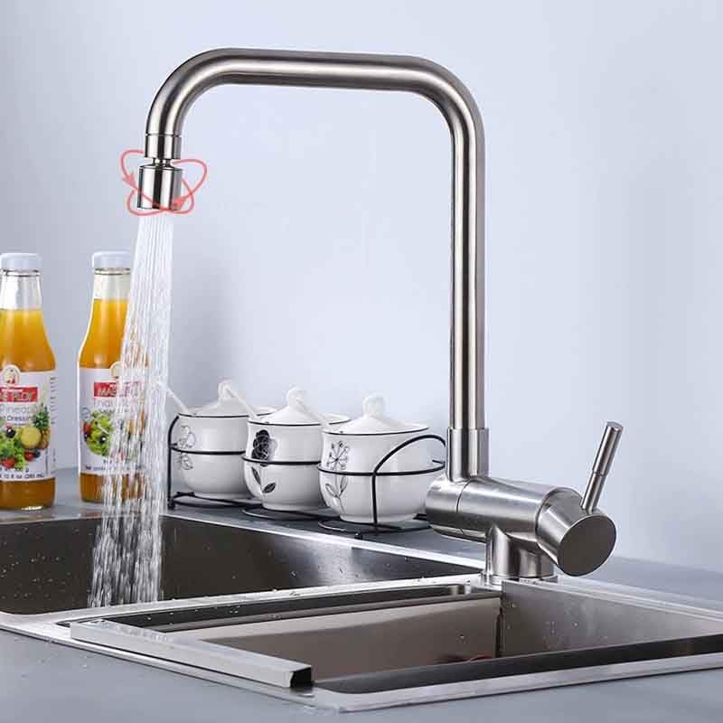 Image of Foldable rv Kitchen Faucet, Folding Sink Faucet,Hidden Kitchen faucets,Inner Window Sink Kitchen faucetFolding Tap (Stainless Steel)