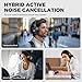tapaxis Hybrid Active Noise Cancelling Headphones, Bluetooth Headphones Wireless Over Ear with Transparency Mode, Deep Bass, Comfort Fit Ear Cups, 40 Hrs Playtime for Travel Home Office (Black)