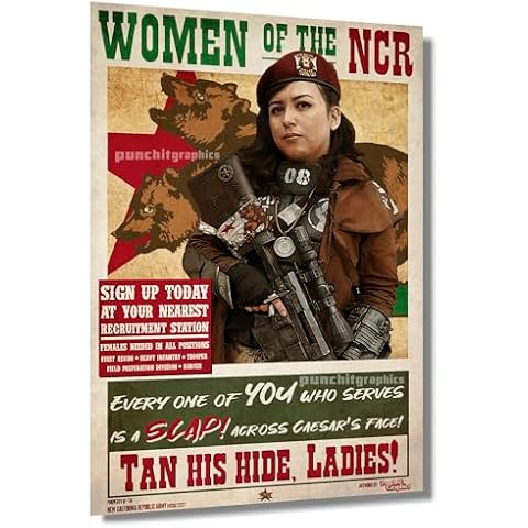 Fallout New Vegas "Women of the NCR" New California Republic Propaganda Original Art Print 11x17 Cover