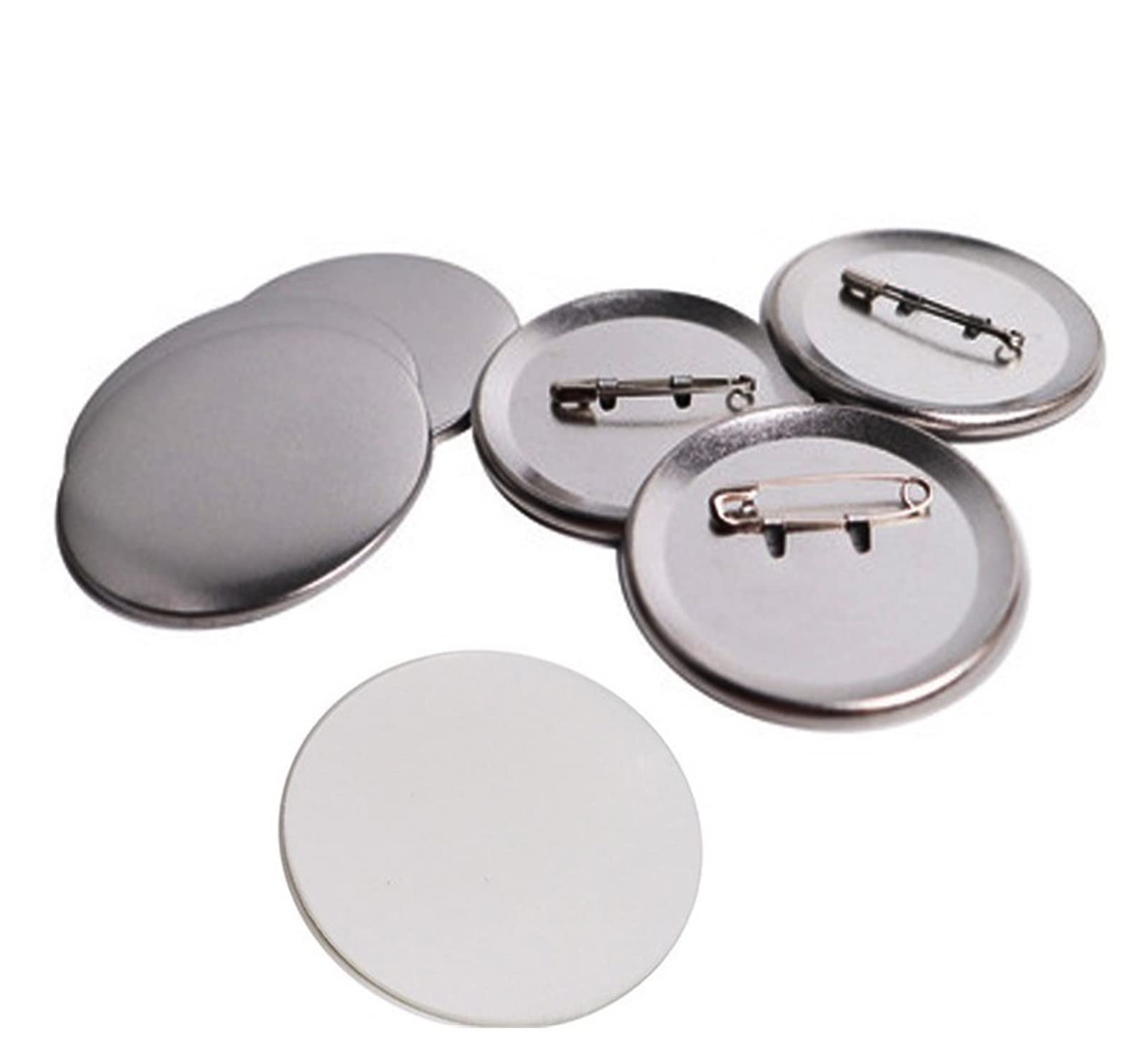 300 szt. Puste przypięte z powrotem metalowy przycisk przypinany Materiały eksploatacyjne Części do odznaki Button Maker(32MM)