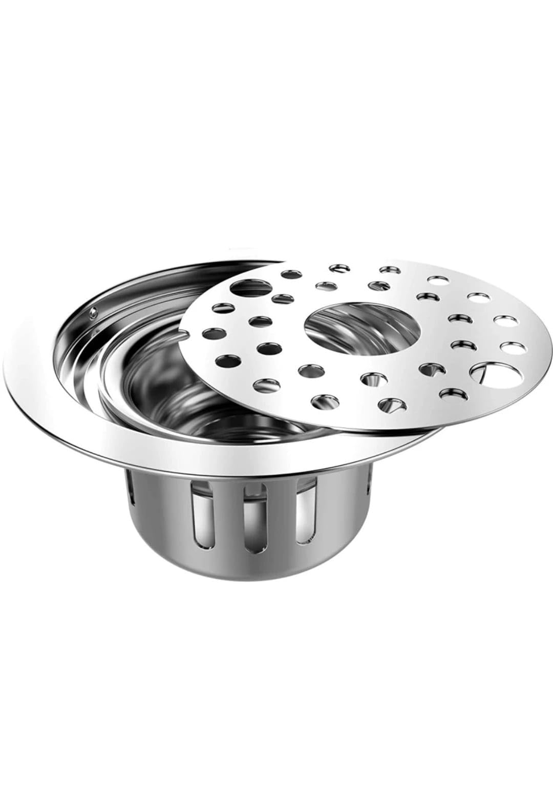 WEKTU Stainless Steel Round Floor Drain Strainer with Cockroach Trap/Jali (B0CRHPRSPM) Amazon Price History, Amazon Price Tracker