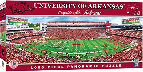 MasterPieces NCAA Arkansas Razorbacks, Stadium Panoramic Jigsaw Puzzle, Donald W. Reynolds, 1000 Pieces