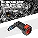 A ABSOPRO Car Fuel Line Hose Quick Release Connector 90 Degree 5/16
