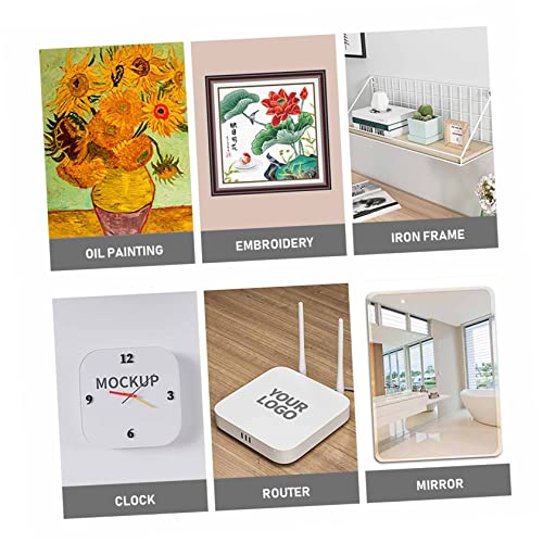 Image of Angoily 20pcs Transparent Self-Adhesive Hooks Non-Trace Household Frame Hanging Hook Super Adhesive for Living Room Bedroom and Bathroom Easy Installation
